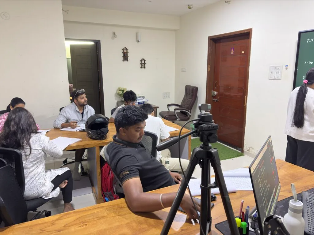 German language classroom in Pune with students and instructor